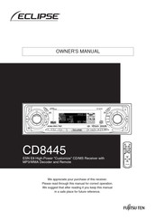 Eclipse CD8445 Owner's Manual
