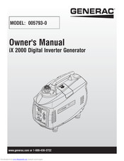 Generac Power Systems 005793-0 Owner's Manual