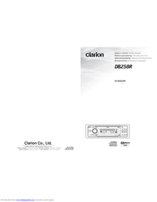 Clarion DB258R Owner's Manual