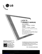 LG 37LBSD Owner's Manual