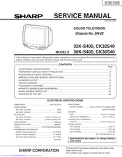 Sharp 36K-S400 Service Manual