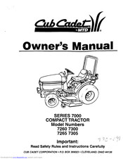 Cub Cadet 7305 Manuals Manualslib