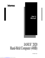 Intermec Janus 2020 User Manual