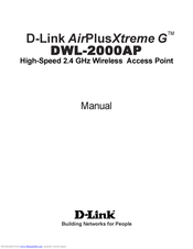 D-Link AirPlus Xtreme G DWL-2000AP Manual