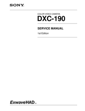 Sony ExwaveHAD DXC-190 Service Manual