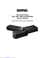 Sima SPV-8 User Instructions