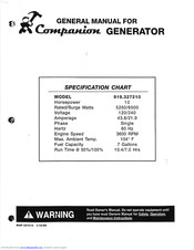COMPANION 919.327210 General Manual