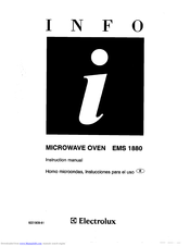 Electrolux EMS 1880 Instruction Manual