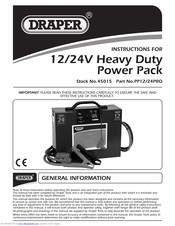 Draper 45015 Instructions Manual