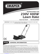Draper LR400A Instructions Manual