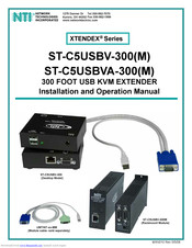 Network Technologies ST-C5USBVA-300M Installation And Operation Manual