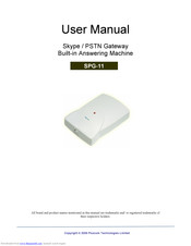 Pluscom SPG-11 User Manual