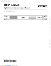 QSC DXP Series User Manual