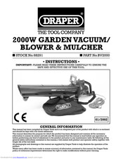 Draper BV2000 Instructions Manual