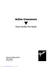 Fender SPL-PCN4 Owner's Manual