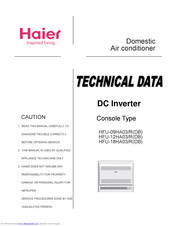 Haier HFU-18HA03/R(DB) Techical Data