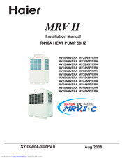 Haier MRV II AV08NMVERA Installation Manual