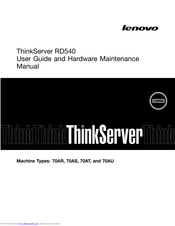 Lenovo ThinkServer RD540 70AU User Manual And Hardware Maintenance Manual