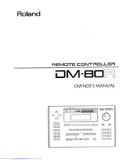 Roland DM-80R Owner's Manual