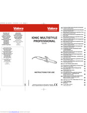 VALERA IONIC MULTISTYLE PROFESSIONAL 640 Instructions For Use Manual