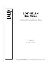 DAQ SCXI-1102 User Manual