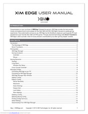 XIM Technologies EDGE User Manual