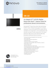 AG Neovo DR-22 Quick Manual