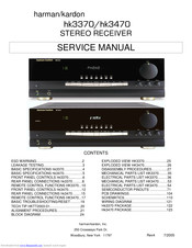 Harman kardon HK 3470 Manuals | ManualsLib