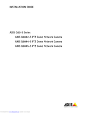 Axis Q6042-S PTZ Installation Manual