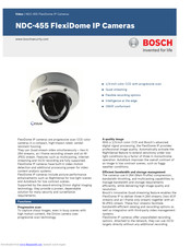 Bosch NDC-455 Brochure & Specs