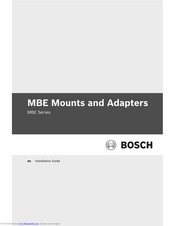 Bosch MBE-27B Installation Manual