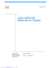 Cisco UCS 5108 Spec Sheet