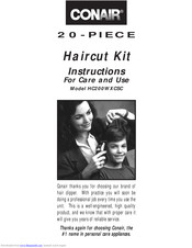 Conair 20-piece HC200WXCSC Instructions For Care And Use