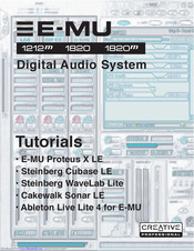 Creative E-MU Digital Audio System 1820M Owner's Manual