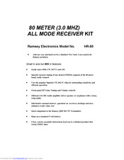 Ramsey Electronics HR-80 Instruction Manual
