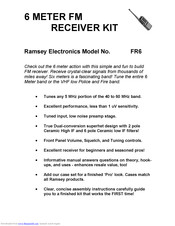 Ramsey Electronics FR6 Instruction Manual