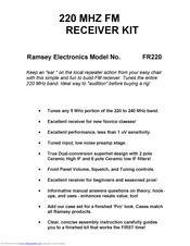 Ramsey Electronics FR220 Instruction Manual