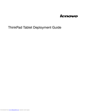 Lenovo ThinkPad series Deployment Manual