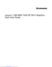 Lenovo AMD 7450 DP DVI-I User Manual