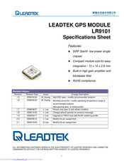 Leadtek LR9101 Specification Sheet