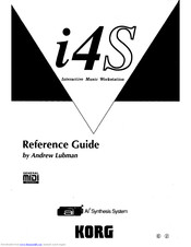 KORG i4S Reference Manual