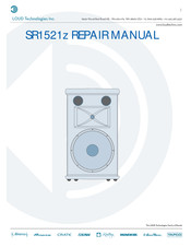 LOUD Technologies SR1521Z Repair Manual