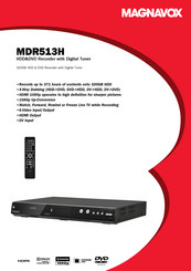Magnavox MDR513H Specifications