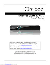 Micca EP600 G2 Owner's Manual