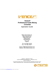 Midas VeniceF Application Manual