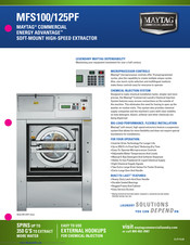 Maytag MFS100 Specifications