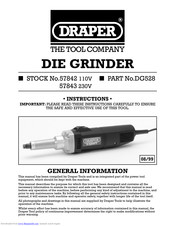 Draper DG528 Instructions Manual