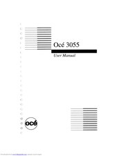 Oce 3055 User Manual