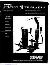 Valkuilen haar Bijlage Proform Cross trainer e Manuals | ManualsLib