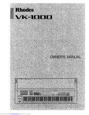Rhodes VK-1000 Owner's Manual